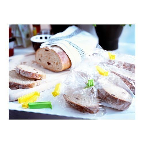 18 Pcs - 3 Different Size Plastic Food Snack Bag Pouch Clip Sealer Large, Medium, Small Plastic Snack Seal Sealing Bag Clips Vacuum Sealer (Set of 18, Multi-Color), Mix Size