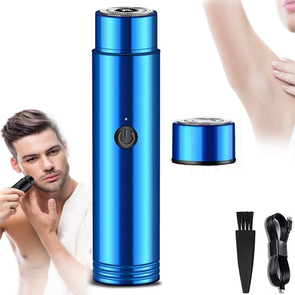Mini Electric Shaver Portable Shaver Men And Women, Shaving Machine Pocket Beard Trimmer Electric Razor for Unisex, USB Rechargeable Multipurpose Hair Shavers for Face