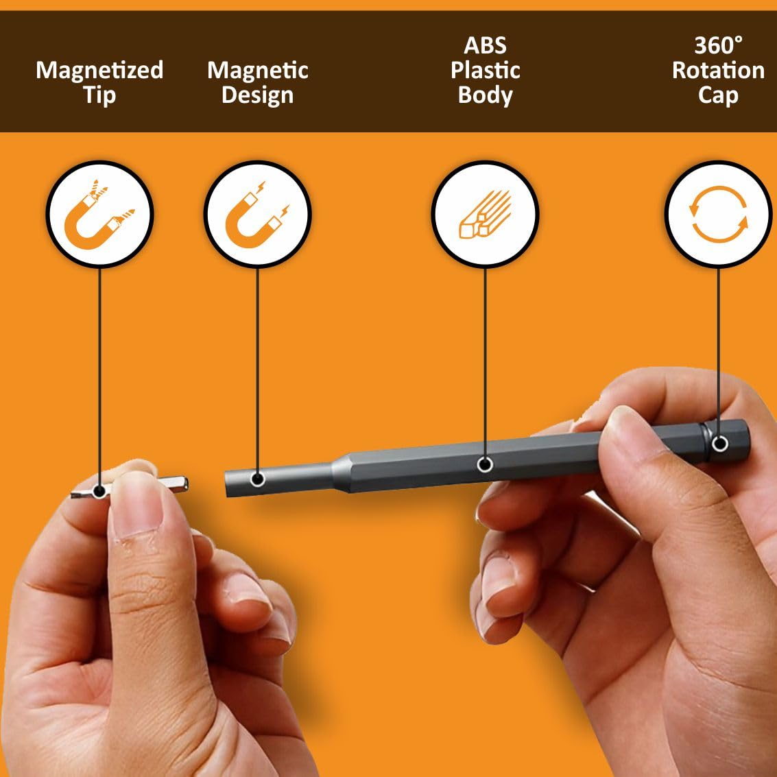 Screwdriver Kit 24 in 1 Small Screwdriver Set/Magnetic Repair Tool Kit for Laptop/iPhone/Cellphone/MacBook/Tablet/Computer/PS5/Electronic/Glasses/Watch/Pocket Mini Screwdriver Tool Set (PK-1)