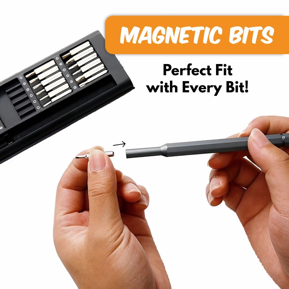 Screwdriver Kit 24 in 1 Small Screwdriver Set/Magnetic Repair Tool Kit for Laptop/iPhone/Cellphone/MacBook/Tablet/Computer/PS5/Electronic/Glasses/Watch/Pocket Mini Screwdriver Tool Set (PK-1)