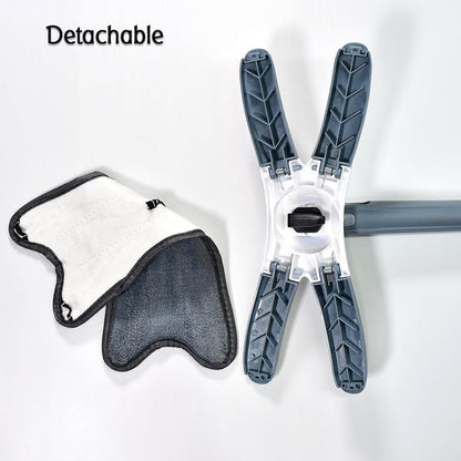 X- Shape Cleaning MOP Floor Cleaner dust Cleaner, Dry Wet mop Hand-Free House Hold Cleaning Tool (Home & Office)