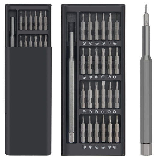24 in 1 Mini Screwdriver Set with Case, Small Screwdriver Set of Flathead Screwdrivers Magnetic Micro Screwdriver Kit, Screwdriver Set for Electronics、Jewelers, PC, Glasses, Watch. Phone