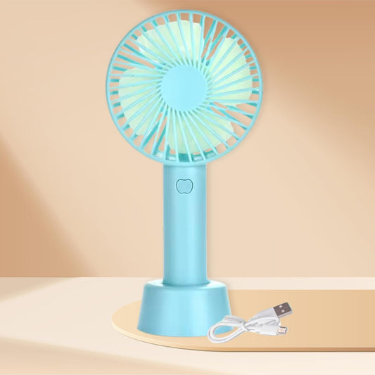 Mini Portable USB Hand Fan, Usb Fan Portable High Speed Built-in Rechargeable Battery Operated Summer Cooling Table Fan with Stand For Home Office Indoor Outdoor Travel (multi Color)