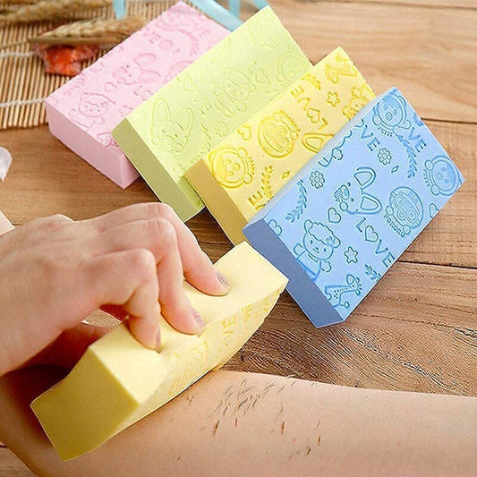 Ultra Soft Exfoliating Sponge Bath Brush | Asian Bath Sponge For Shower | Japanese Spa Cellulite Massager | Dead Skin Remover Sponge For Body (Pack of 1)